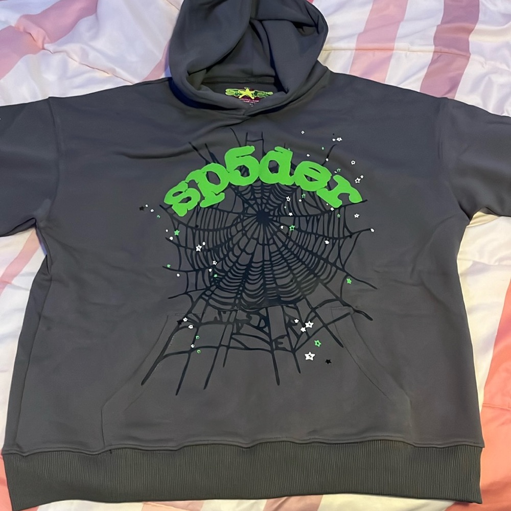 Sp5der hoodie ‘Slate Grey’